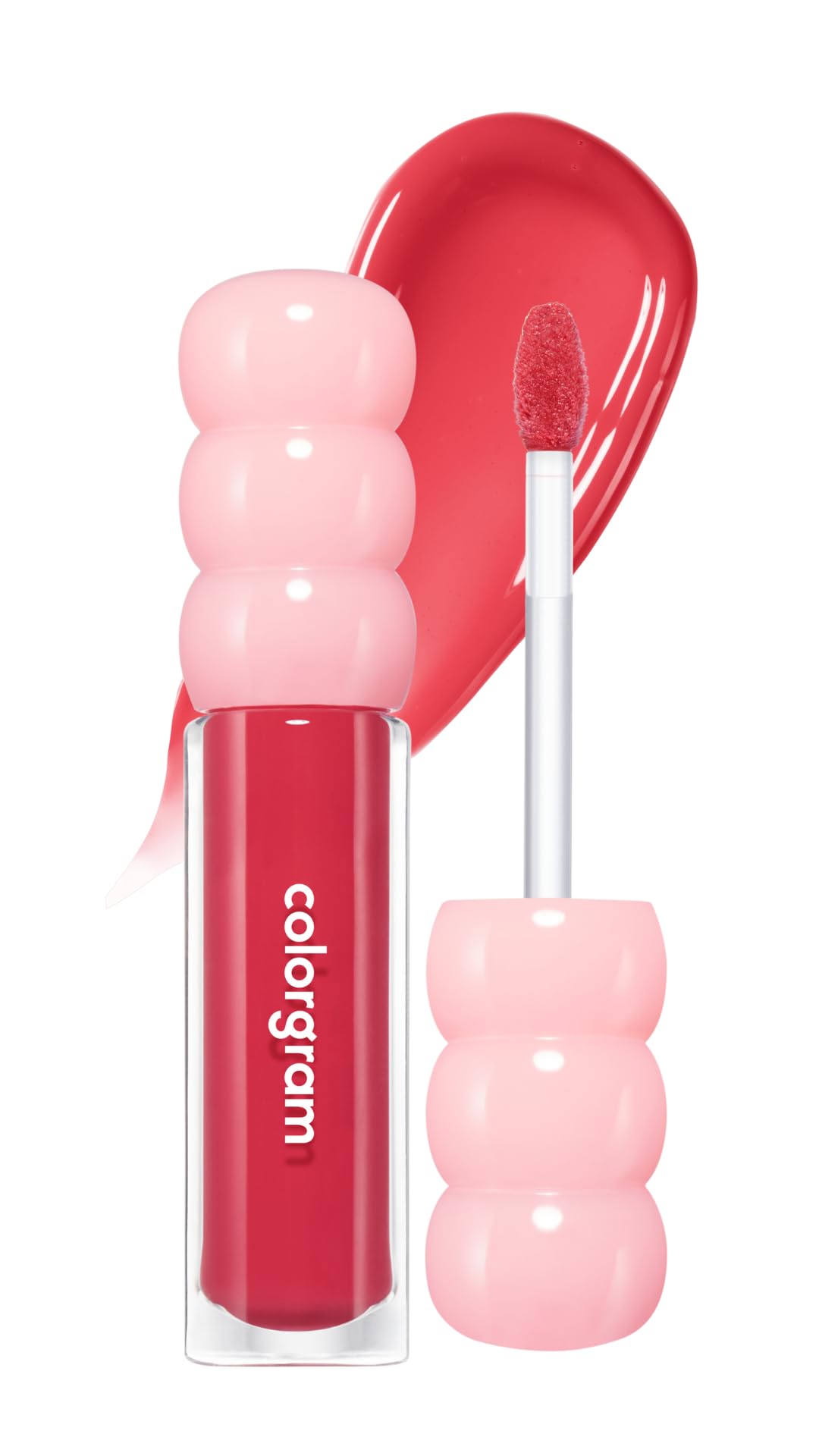 COLORGRAM FRUITY GLASS GLOSS 05 BABY LYCHEE | Non-Sticky Glossy Lip Tint with Glass-Like Shine | Long-Lasting Hydrating Lip Glos
