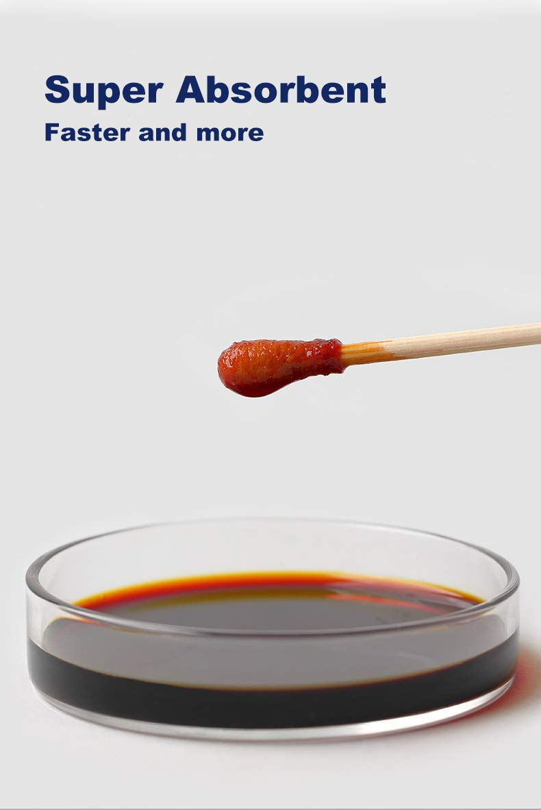 300Ct Cotton Swabs With Strong Bamboo Sticks By Xumzee: 100% Pure Natural Cotton,Biodegradable, Chemical Free Cotton Buds