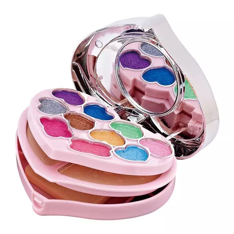 Ghelonadi Women And Girls Cosmetic Professional Makeup Palette Kit Eyeshadow Face Powder Lip Gloss Makeup Brushes Set Multicolor