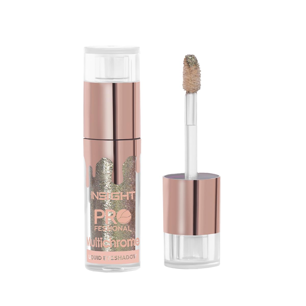 Insight Professional Multichrome Liquid Eyeshadow - Antique Gold | Metallic Effect | Enriched With Green Tea & Cucumber Extracts