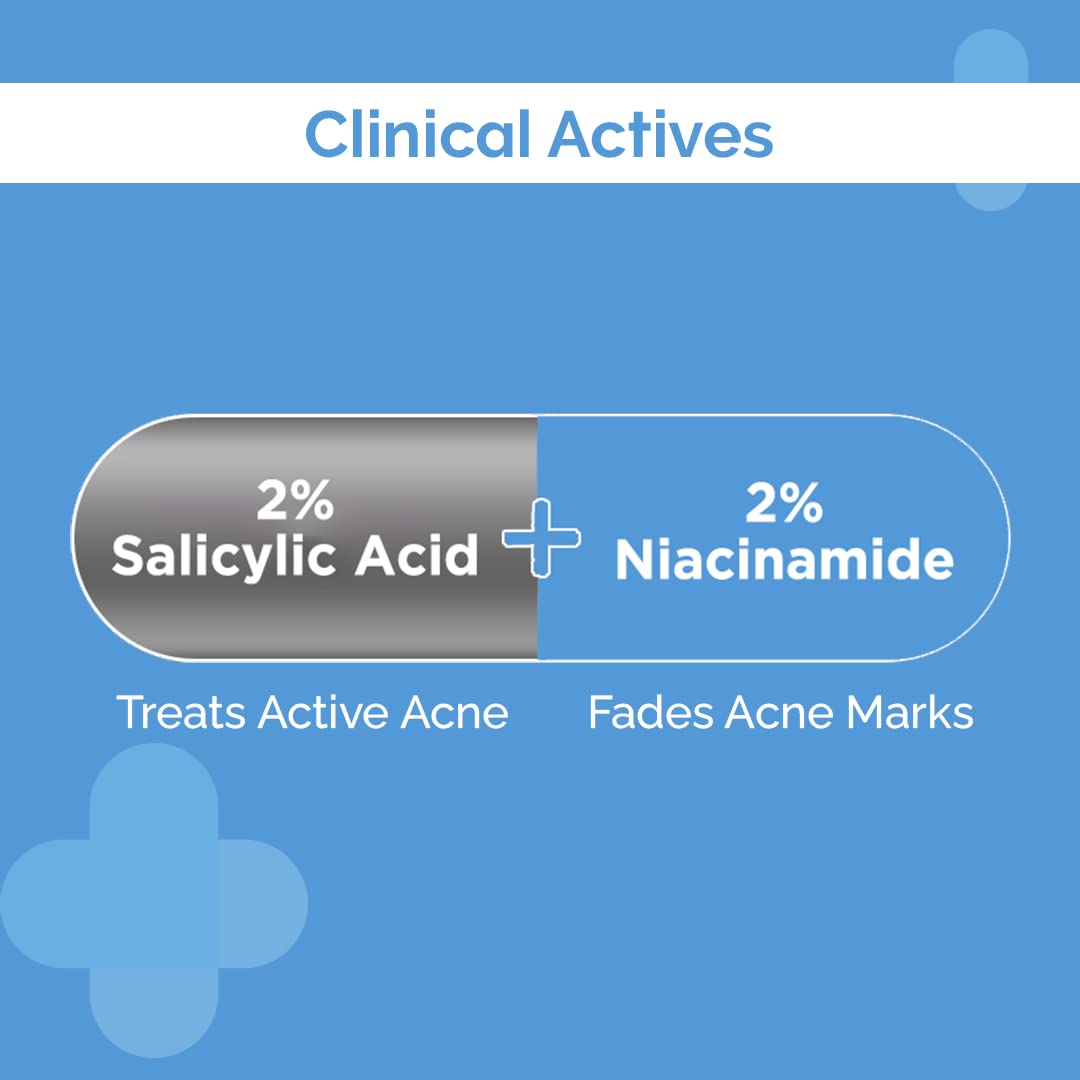 The Derma Co Sali-Cinamide Anti-Acne Face Wash | with 2% Salicylic Acid & 2% Niacinamide | Helps Reduce Acne & Acne Marks | Deep