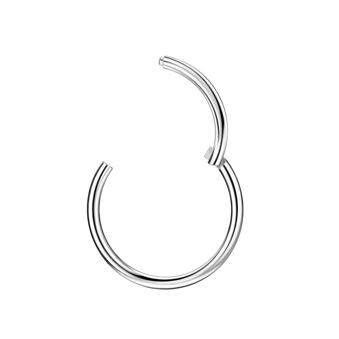 16 Gauge 7mm Hoop Nose Rings for Women Silver Nose Ring Hoop Surgical Steel Nose Hoop Hypoallergenic Body Piercing Rings for Sep