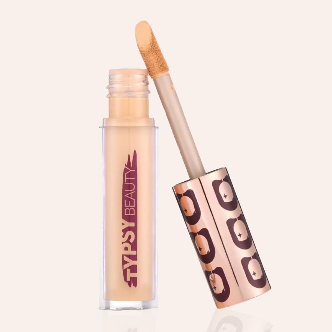 Typsy Beauty Hangover Proof Full Coverage Concealer | Natural Matte Finish | Covers Acne, Scars & Blemishes | Blurs Fine Lines, 