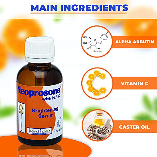 Neoprosone, Vitamin c Serum for Face  1 Fl oz  30ml  For Dark circle, Wrinkles & Dark Spots, Hyperpigmentation Serum  with Alpha