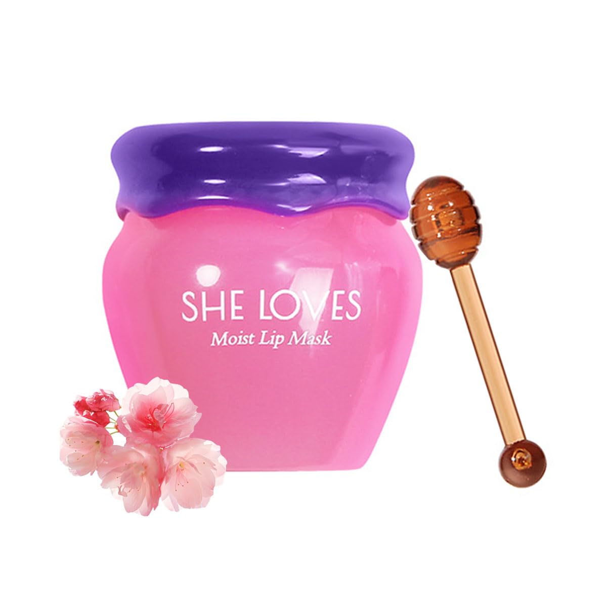 Tiejdhr Sakura Lip Mask Overnight, Fade Lip Lines Bee Lip Balm, Sakura| Night Repair Lip Sleeping Masks, Natural Lip Enhancer Ca