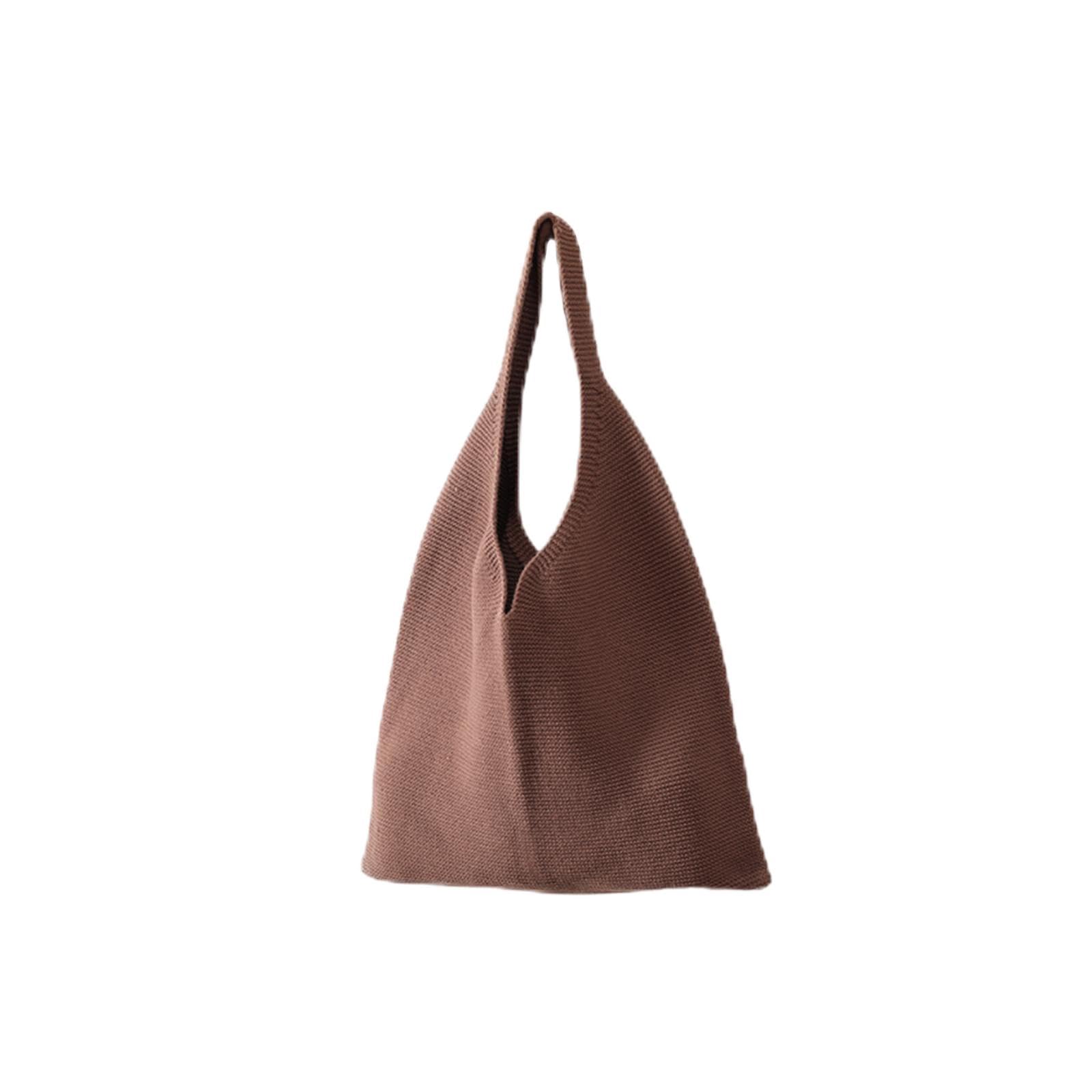 Snappsy Knitted Boho Shoulder Handbag Crochet Tote Bag For Women For Beach Bag Party Coffee