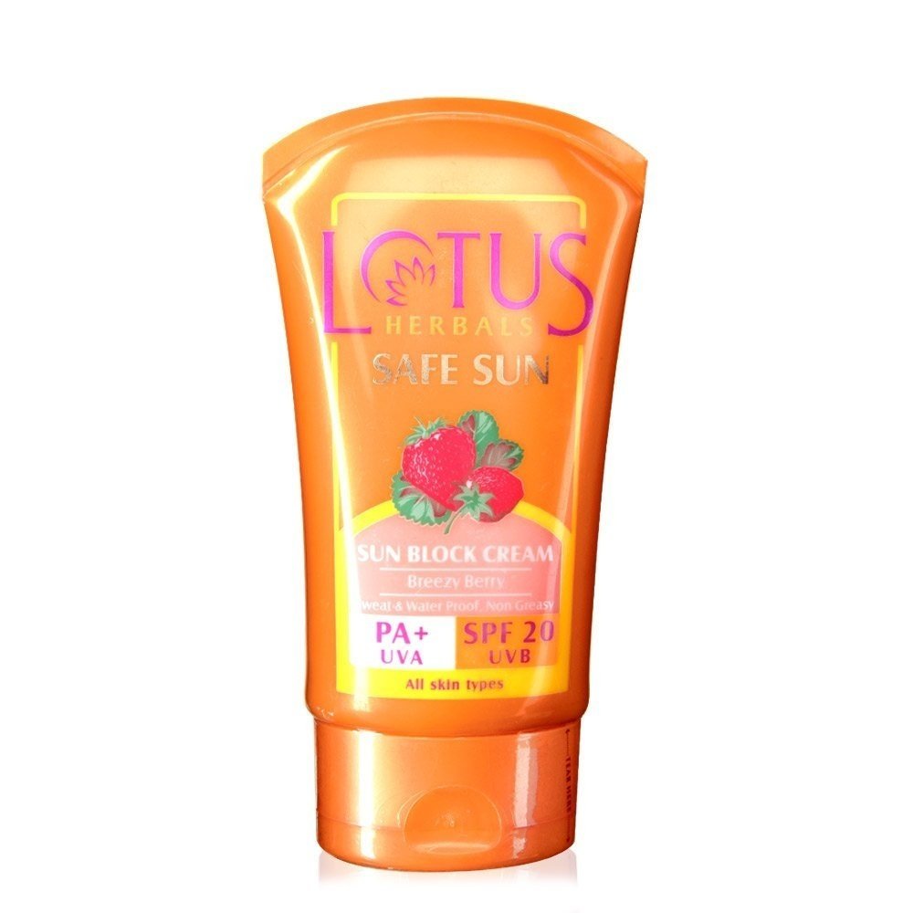 Lotus Herbals Safe Sun Block All Skin Cream With Spf 20