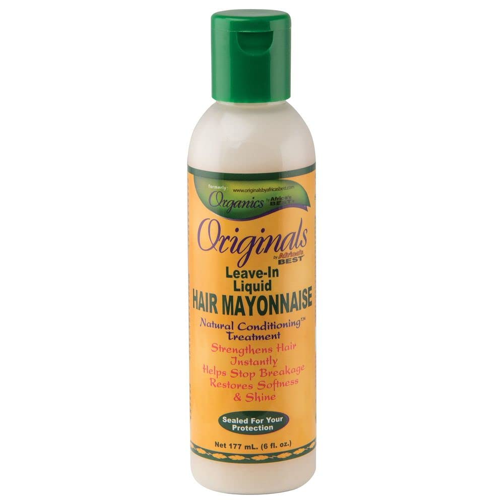 Originals By Africa'S Best Leave In Liquid Hair Mayonnaise, Leave-In Conditioner, Repairs, Rebuilds, And Revitalizes Hair, Excel