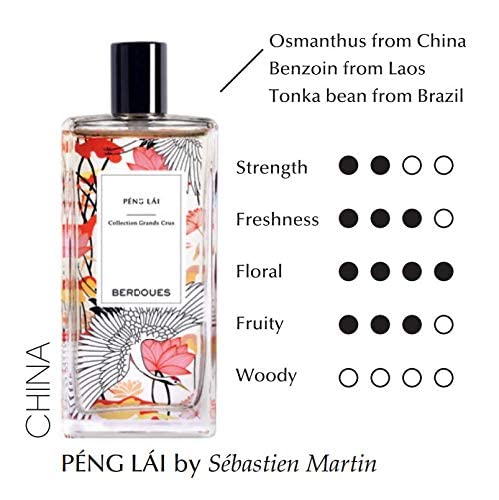 Berdoues Grands Crus Peng Lai Eau De Parfum Fruity Floral, Long Lasting Scent Made In France Spray Fragrance For Women Luxury Pe