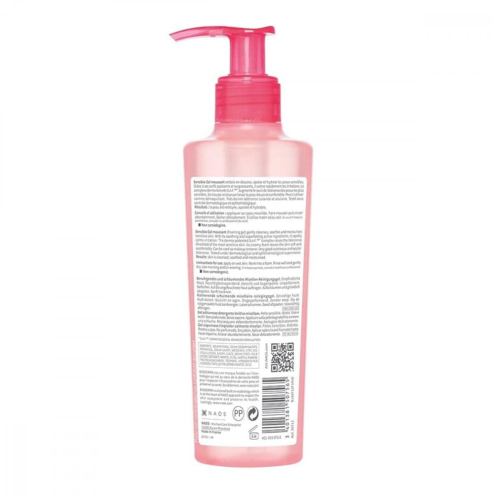 Bioderma - Sensibio - Foaming Gel - Cleansing And Make-Up Removing - Refreshing Feeling - For Sensitive Skin