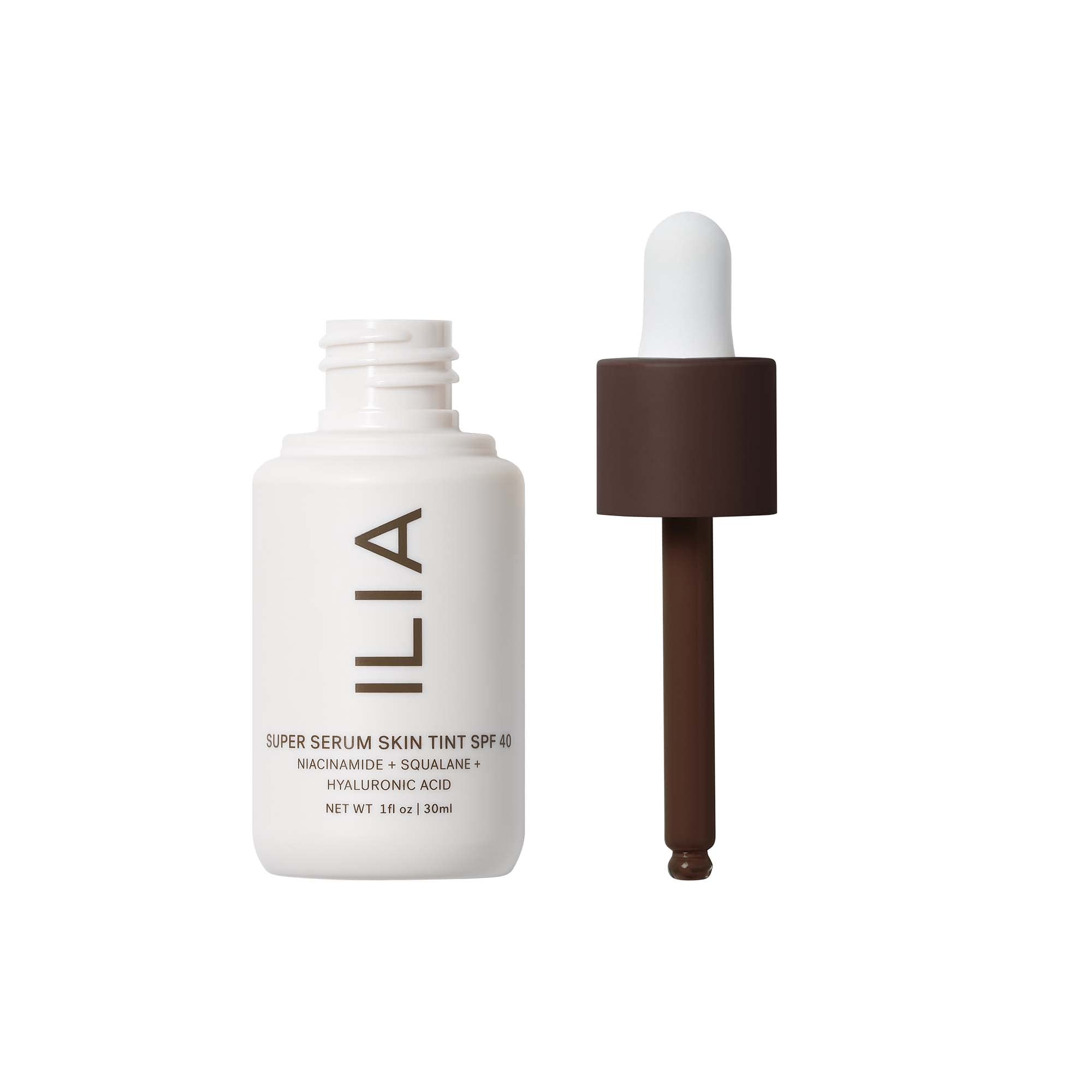 Ilia - Super Serum Skin Tint Spf 40 | Non-Comedogenic, Vegan, Lightweight To Help Against Blue Light, + Pollution While Hydratin