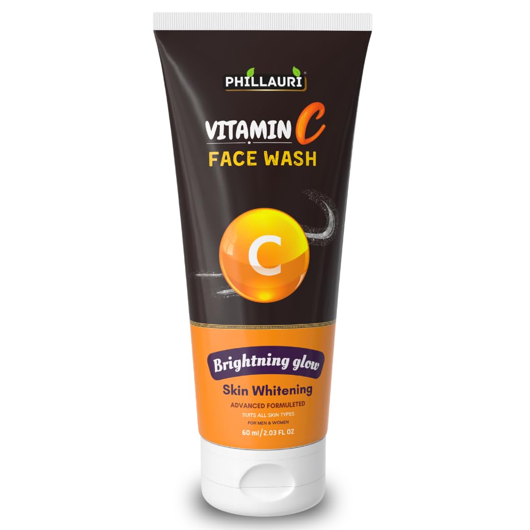 Vitamin C Skin Care Face Wash Gentle Facial Cleanser | Face Cleanser With Essential Oils For Men & Women | For Skin Brightening 