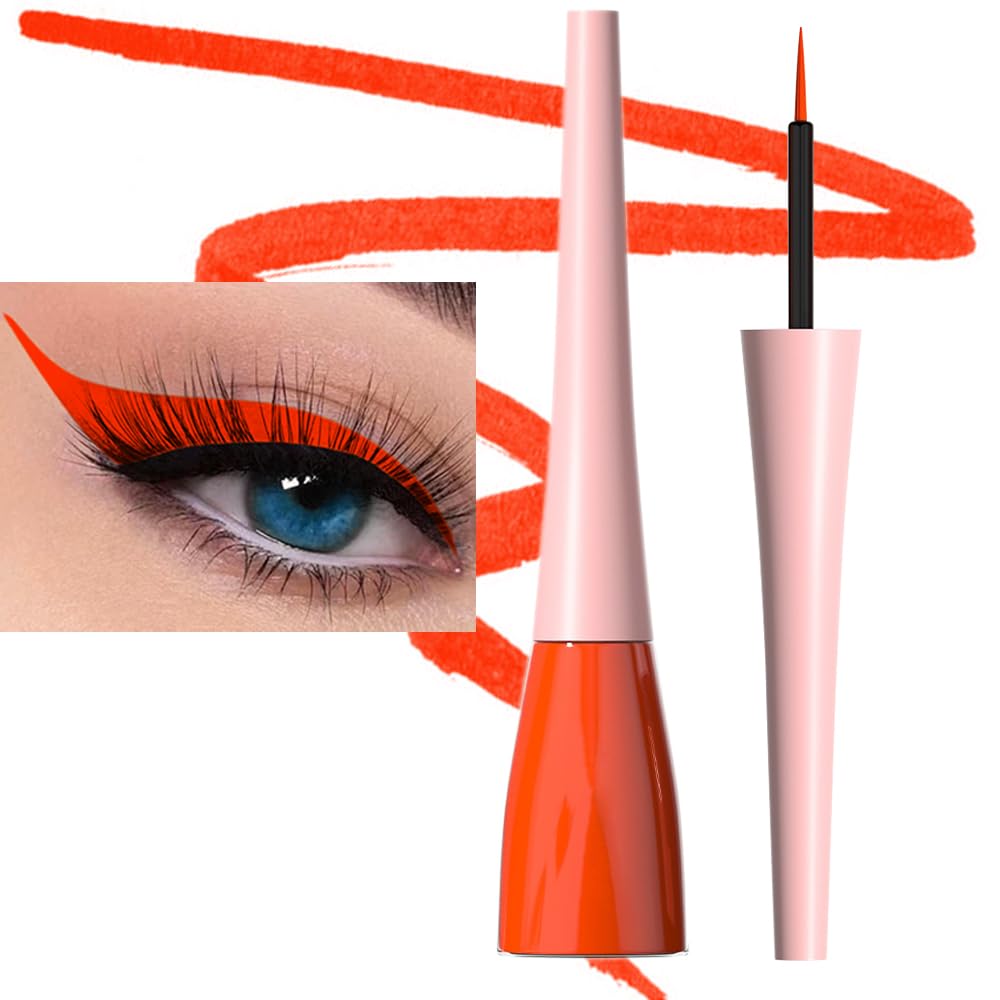 Evpct 1Pcs Tomato Liquid Eyeliner Makeup Waterproof Tomato Eye Liners For Women, Eyes Wing Eyeliner Stamps Shapes Colored Eyelin
