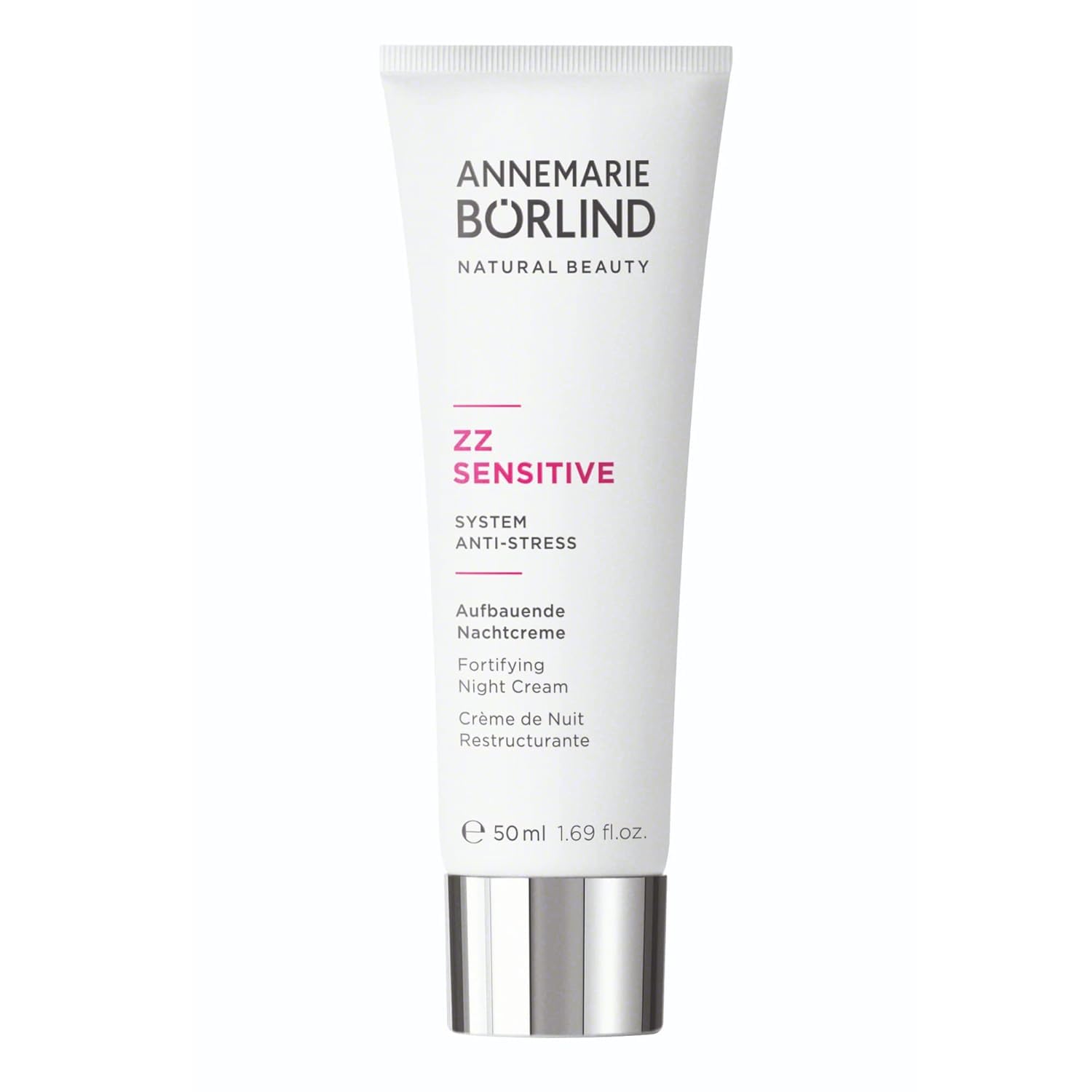 ANNEMARIE BRLIND - ZZ SENSITIVE Fortifying Night Cream - Natural Facial Moisturizer with Vitamin C + E and Golden Orchid Extract