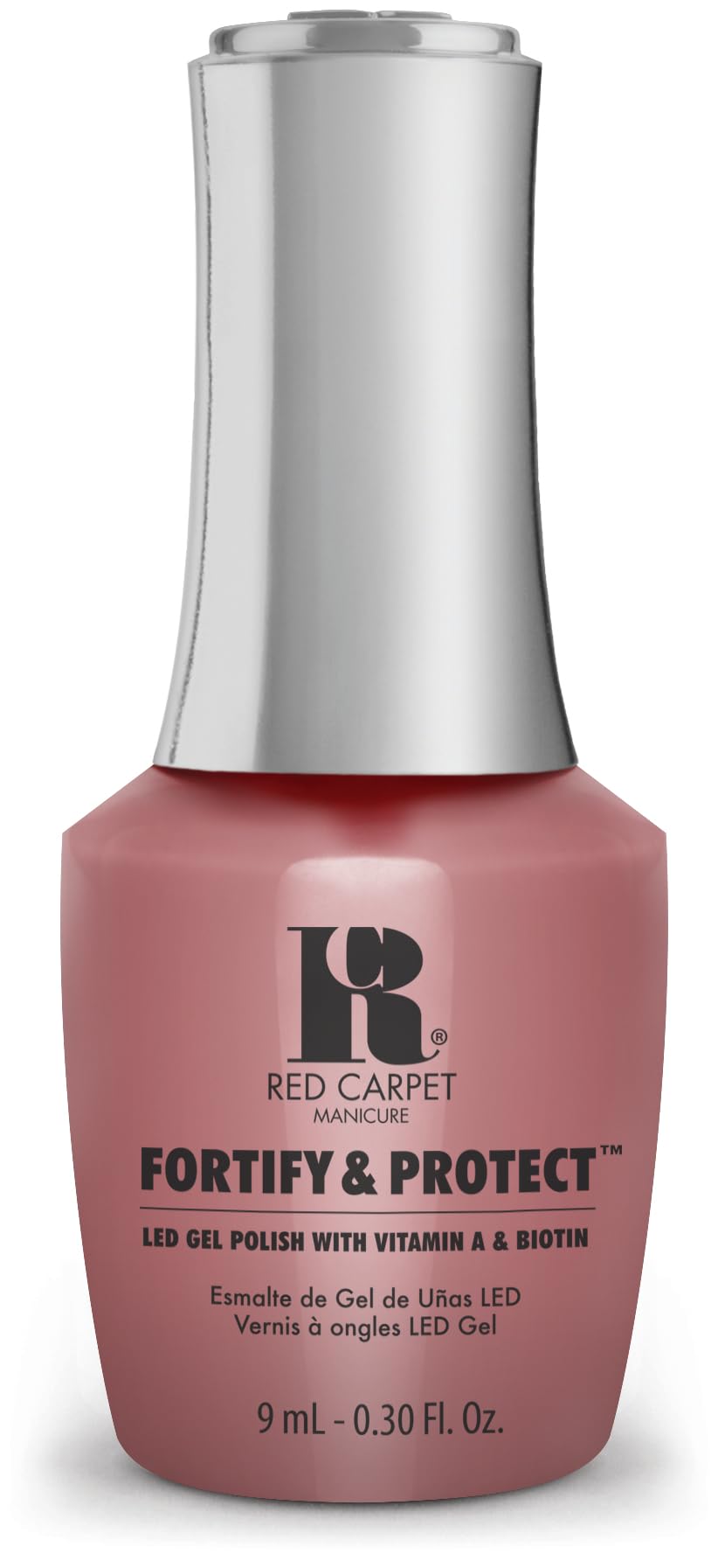Red Carpet Manicure Fortify & Protect Rosy Pink Crme Gel Polish for Strong, Healthy Nails - Infused with Vitamin A & Biotin - (S