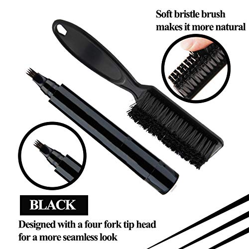 Hatiky Beard Pencil Filler For Men- Water Proof& Sweat Proof, Long Lasting -Beard Pen With A Micro-Fork Tip Applicator Creates N