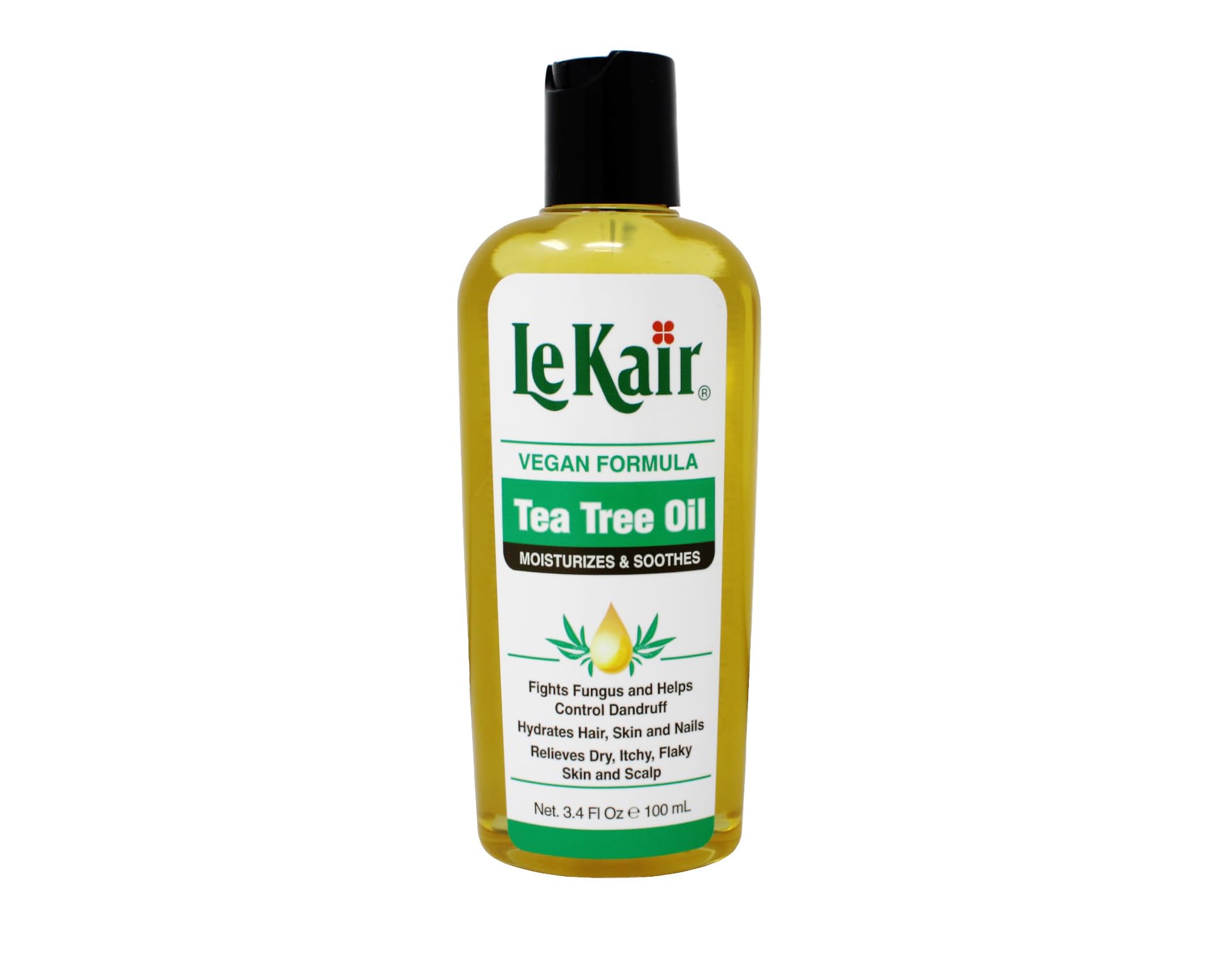LeKair Tea Tree Oil Vegan Formula  Soothing Oil for Dry Scalp, Flaky Skin, Itchy Scalp & Nails  Fights Dandruff & Promotes Hyd