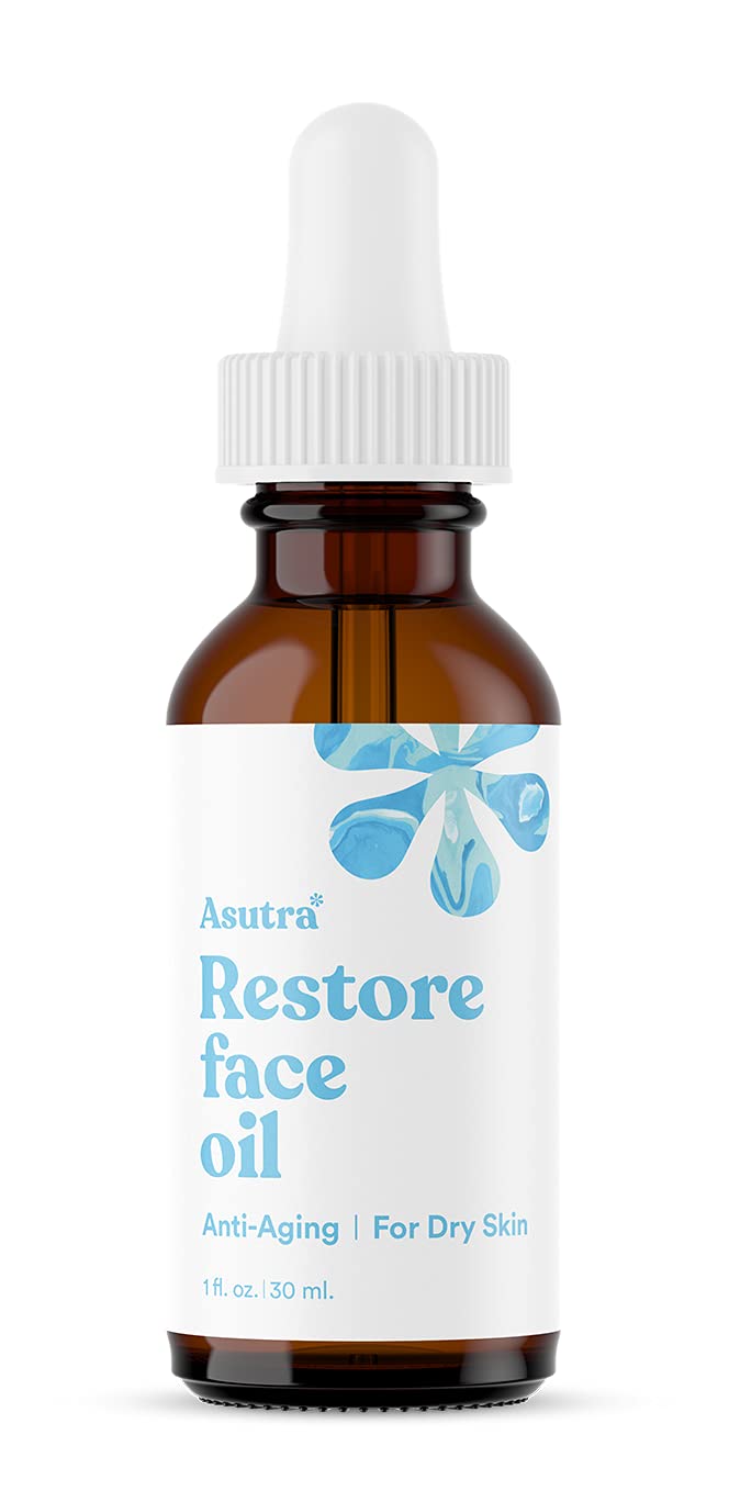 ASUTRA Hyaluronic Acid Serum for Face, 1 fl oz - Vitamin C & E, Aloe, Green Tea, Geranium & Jojoba Oil, Plumping Face Serum, Hyd