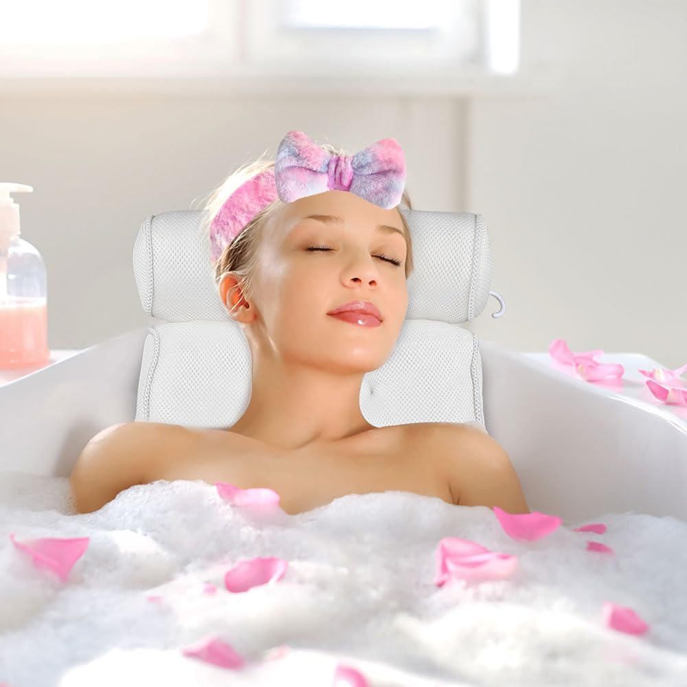 15 Pcs Sleepover Party Favors for Teenager Girl, Spa Headband Wrist Towels for Washing Face, Plush Bow Makeup Headbands Wristban