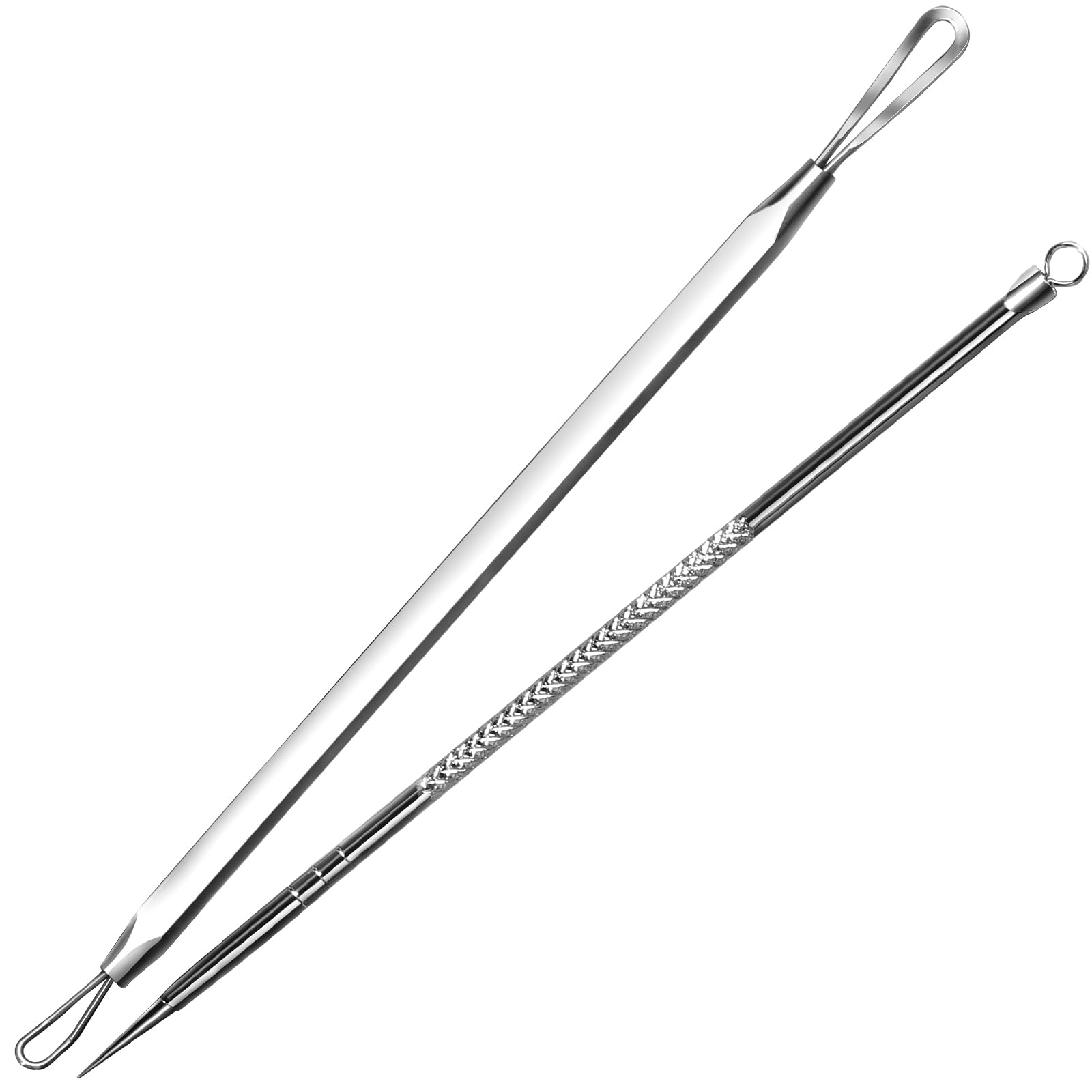 Teenitor Pimple Extractor Acne Treatment Surgical Grade Blackhead Comedone Removal 2-In-1 Popper Tool For Face Nose