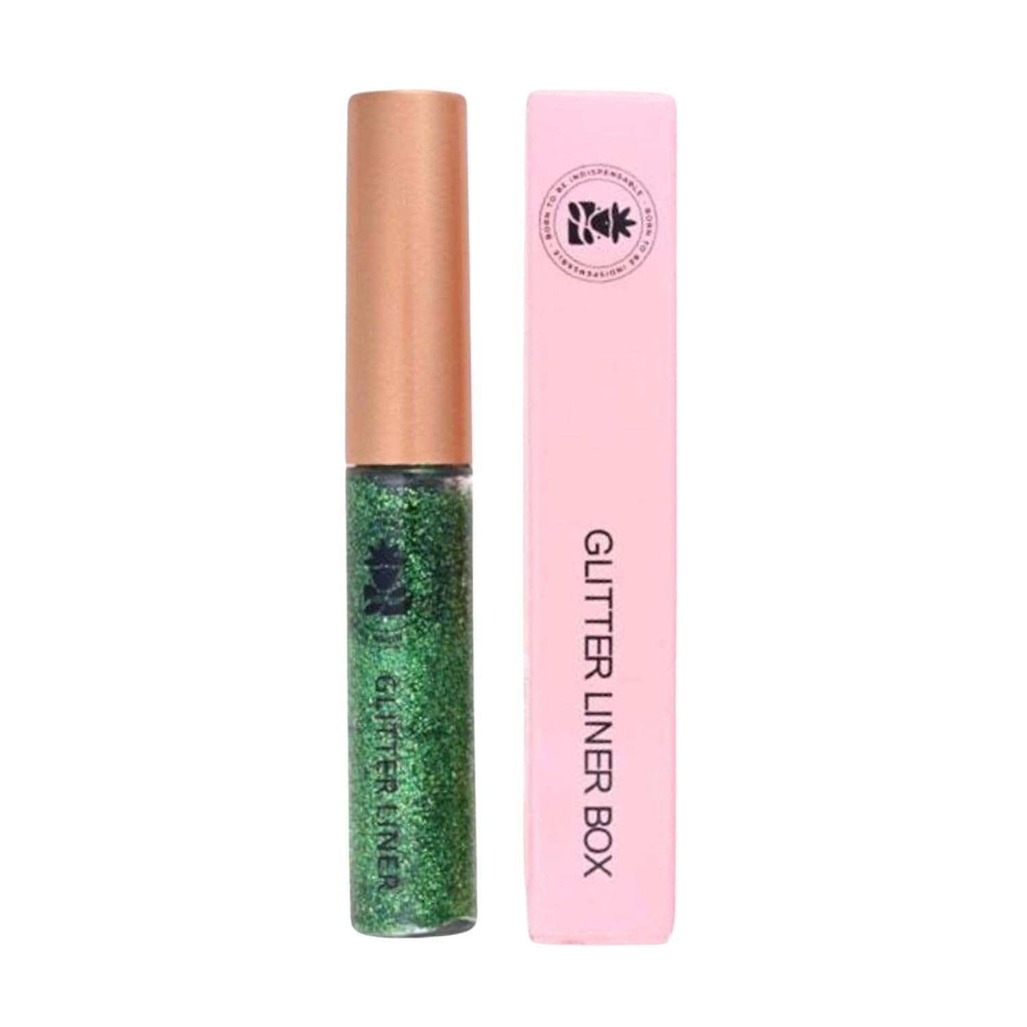 Bobi Glitter Eyeliner Green, 5Ml | Diamond Sparkle Finish | Waterproof Long Lasting | Quick Drying Smudgeproof | FeltTip Preci