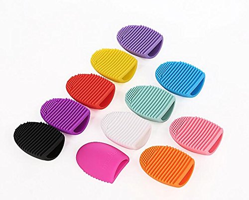 Gugzy Brush Egg The Cosmetic/Makeup Brush Cleaner/Cleaning Tool. Compact And Highly Effective. (Random) (Pack Of 1)
