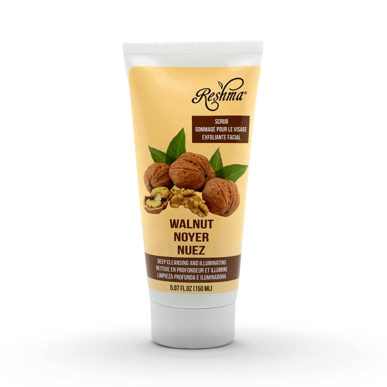 Reshma Beauty Walnut Scrub, Dual Action Cleanser Face & Body Scrub, Gentle for All Skin Types and Dull Skin, Deep Cleansing and 