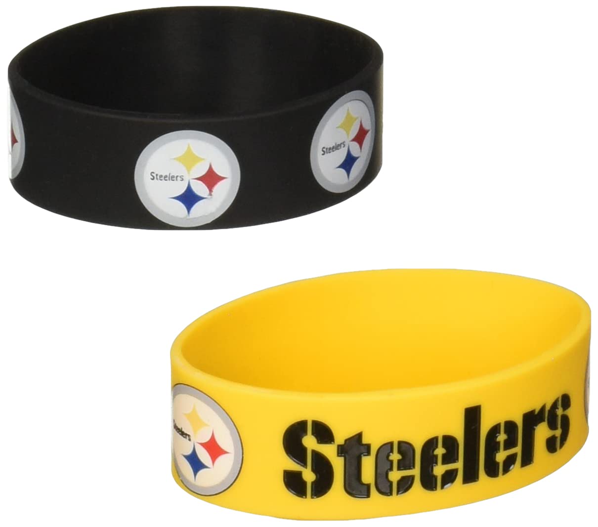 NFL Detroit Lions Silicone Rubber Bracelet, 2-Pack