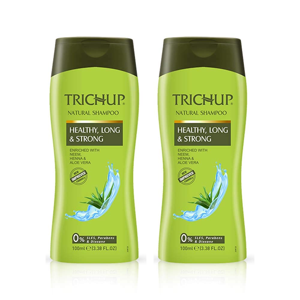 Pack of 2  Trichup Herbal Shampoo  Healthy, Long & Strong  100ml