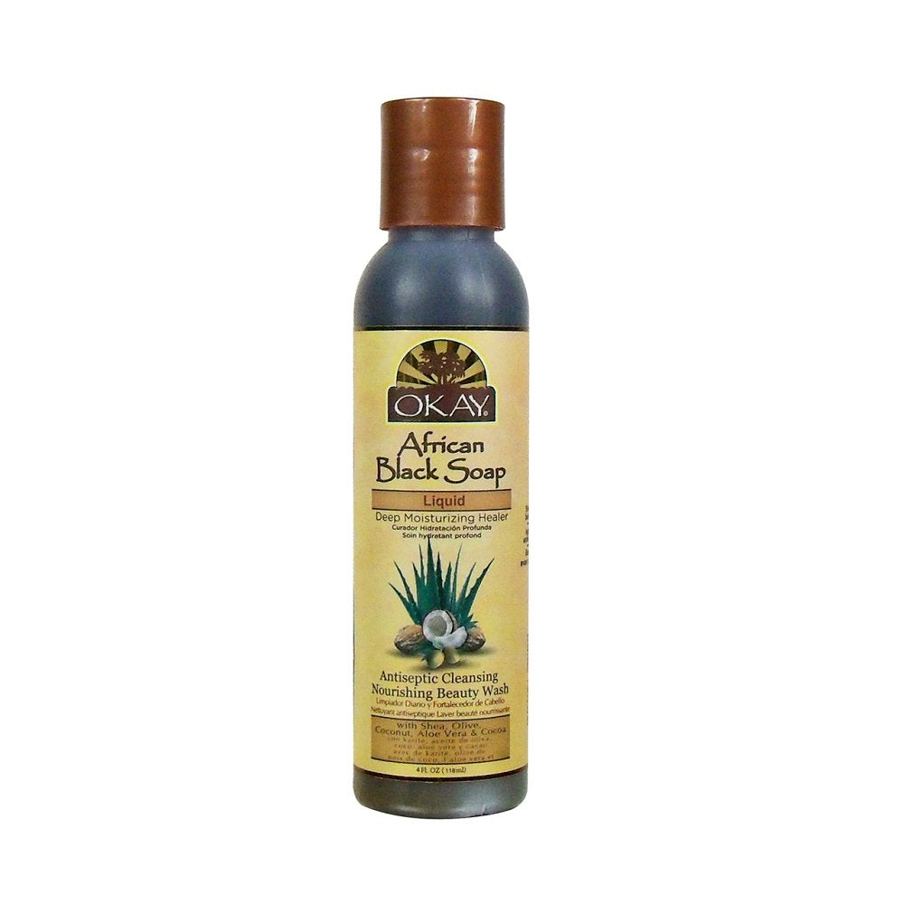 Okay Black Soap Liquid 4 oz.