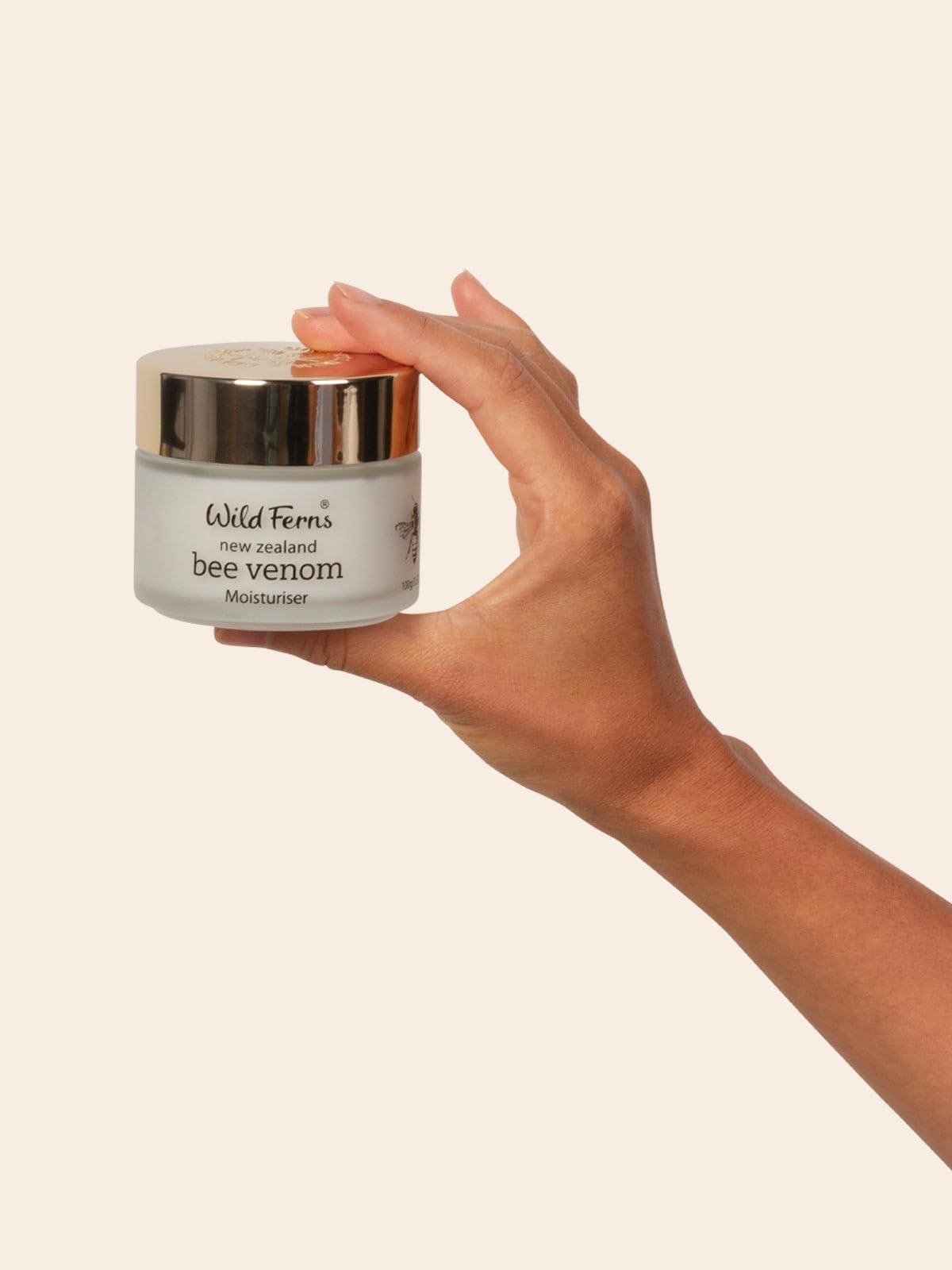 Wild Ferns New Zealand Bee Venom Moisturiser With Manuka Honey 80+, 99% Natural, 100 Grams