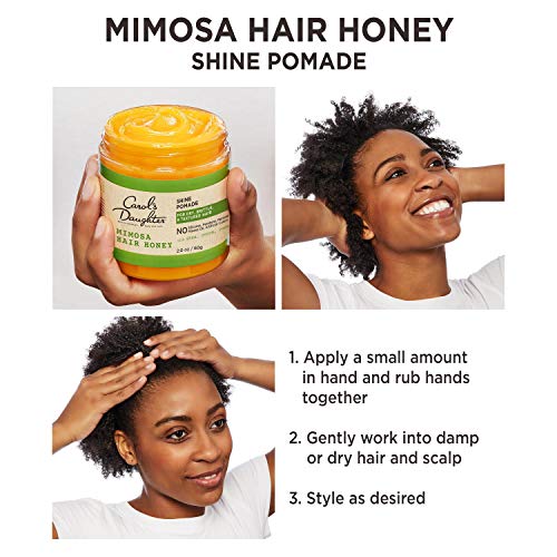 Carol's Daughter Mimosa Hair Honey Shine Pomade - 8 oz, with Shea Butter & Rosemary Oil for Textured & Curly Hair