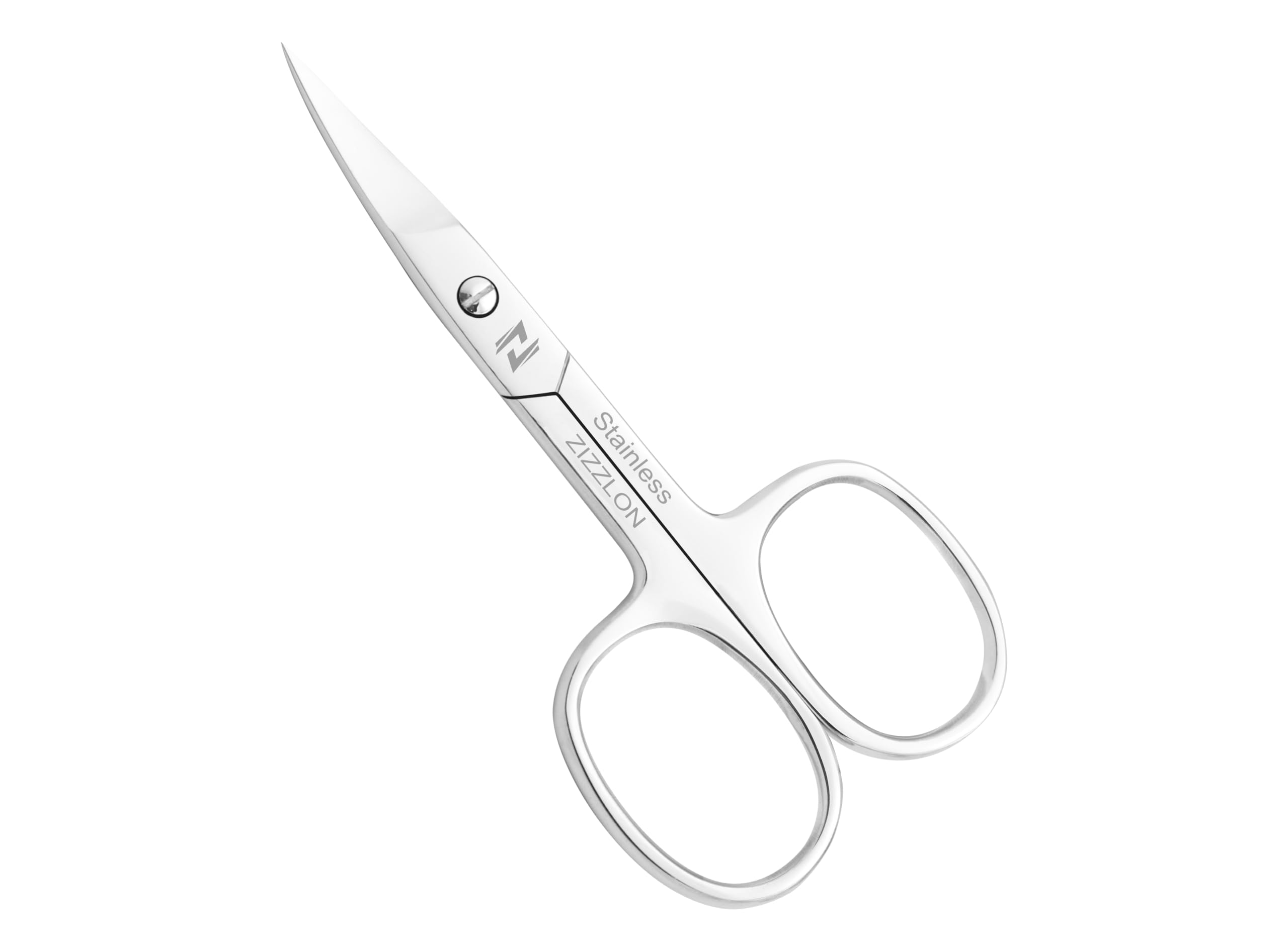 ZIZZLON Eyebrow Scissors for Women - Facial Hair Small Grooming Scissors for Men and Women - Professional Stainless Steel Scisso
