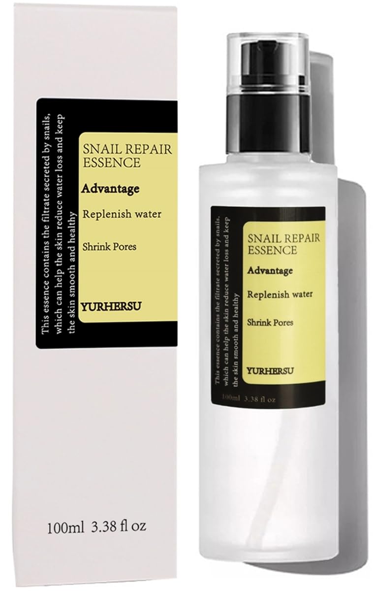 Snail Mucin Essence, With 96.3% Snail Secretion Filtrate, Power Repairing Serum For Fine Lines & Dull Skin & Acne, Replenish Wat