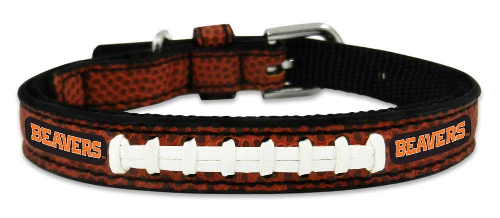 NCAA Oregon State Beavers Classic Leather Football Collar, Toy