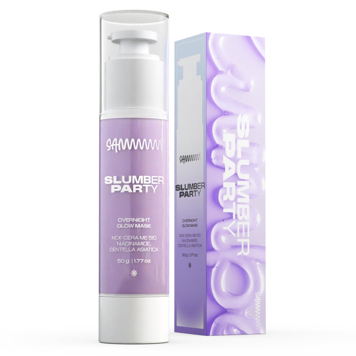 Sammmm Slumber Party Overnight Sleeping Mask For Face (50G) | Face Mask For Glowing Skin Made With 5Ceramide Complex | Quick Ab