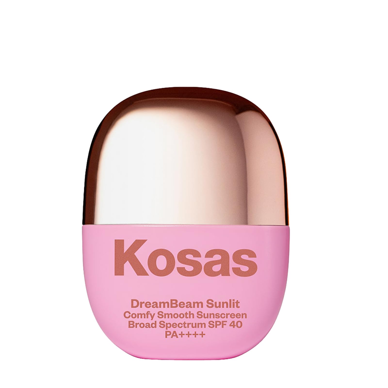 Kosas Mini DreamBeam Water Resistant Sunscreen SPF 40, Travel Size Face Sunscreen - Lightweight Makeup Base w/Hyaluronic Acid, C