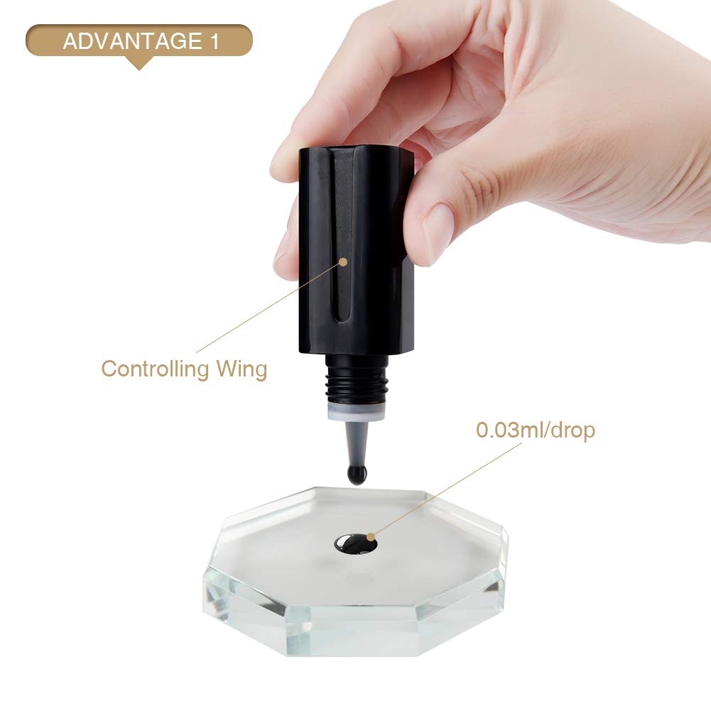 Lash Extension Glue, Professional Eyelash Extension Glue for Volume and Classic Lashes 10 ml, Smart Drop Technology Accurate 0.0