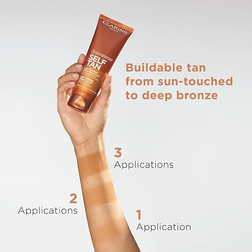 Clarins Self Tanning Milky Lotion  Self Tanner For Face And Body  Natural, Long-Lasting, Streak-Free, Sun-Kissed Glow And 24-Hou