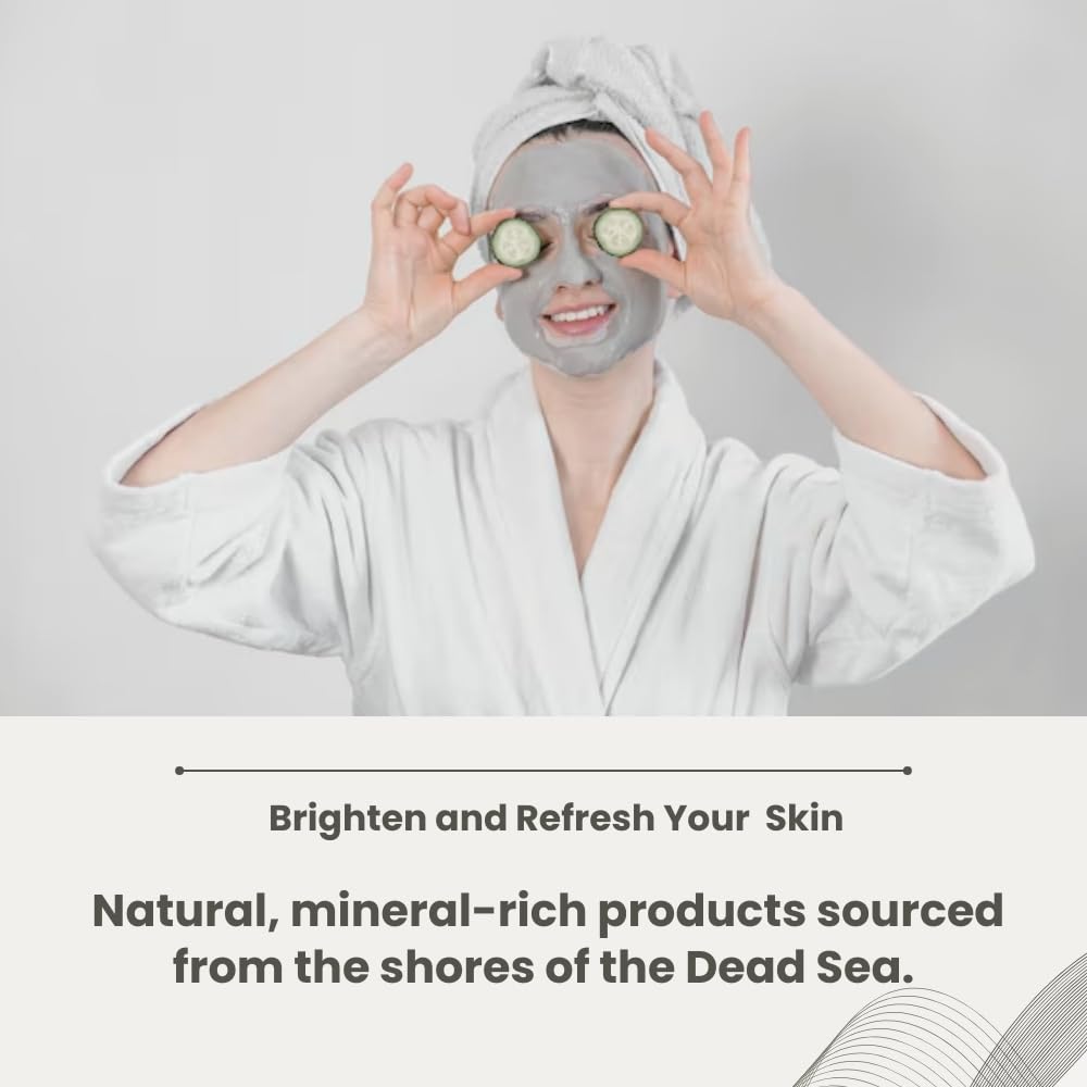 Hebhac Herbs Dead Sea mud powder 227 g | Powder for Facial Mask for Men & Women | Natural Facial Cleanser, Skin Tightening, Blac