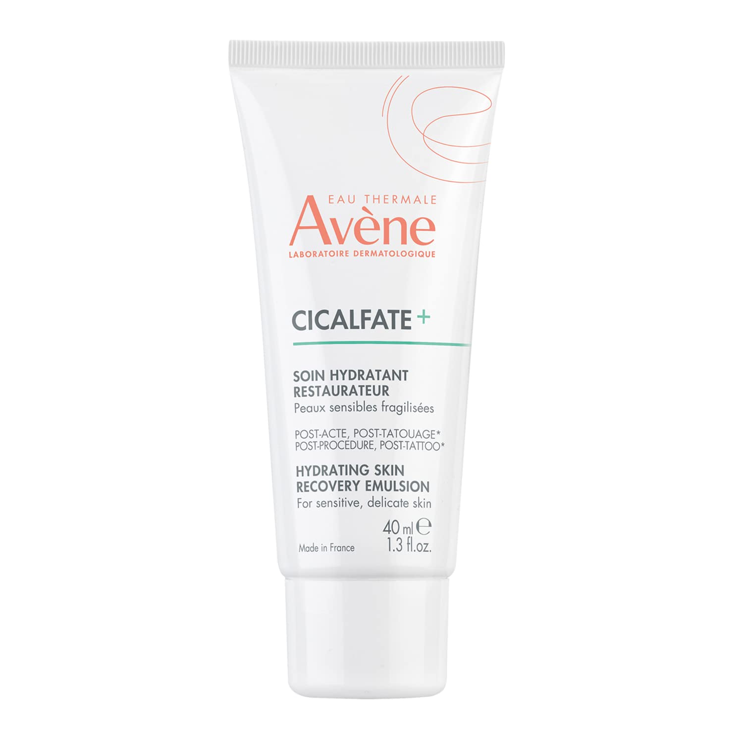 Eau Thermale Avne Cicalfate+ Hydrating Skin Recovery Emulsion - Post-Procedure & Post-Tattoo Restoration - Postbiotic Skincare -