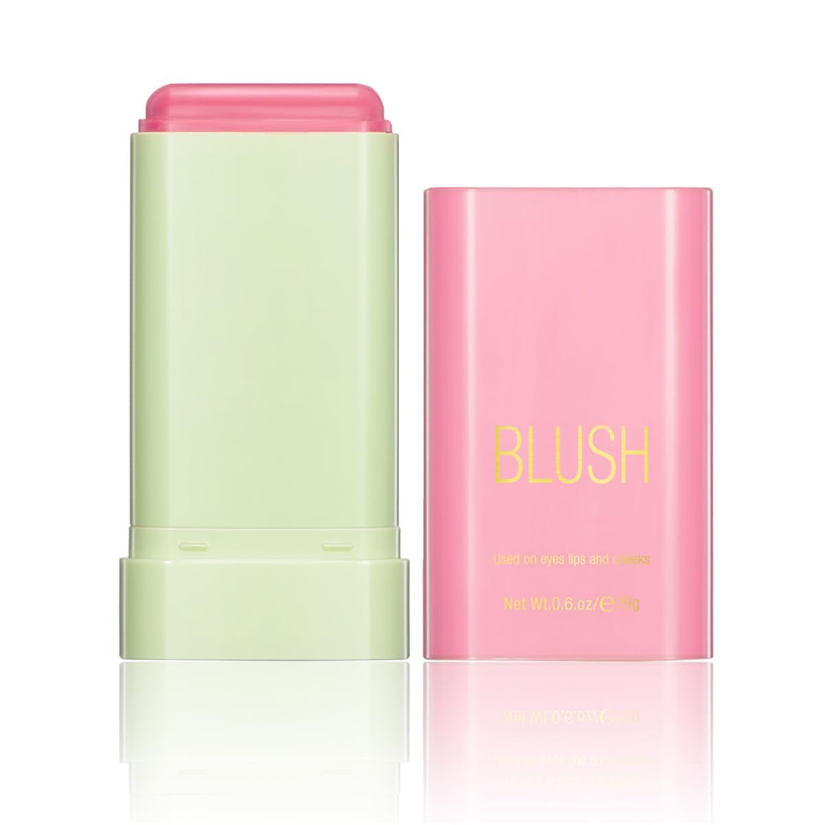 Tiejdhr Multi-Use Makeup Blush Stick, 3-In-1 Cream Blush Stick Beauty Tinted Solid Blush Stick For Cheek/Eyes/Lips, Waterproof M