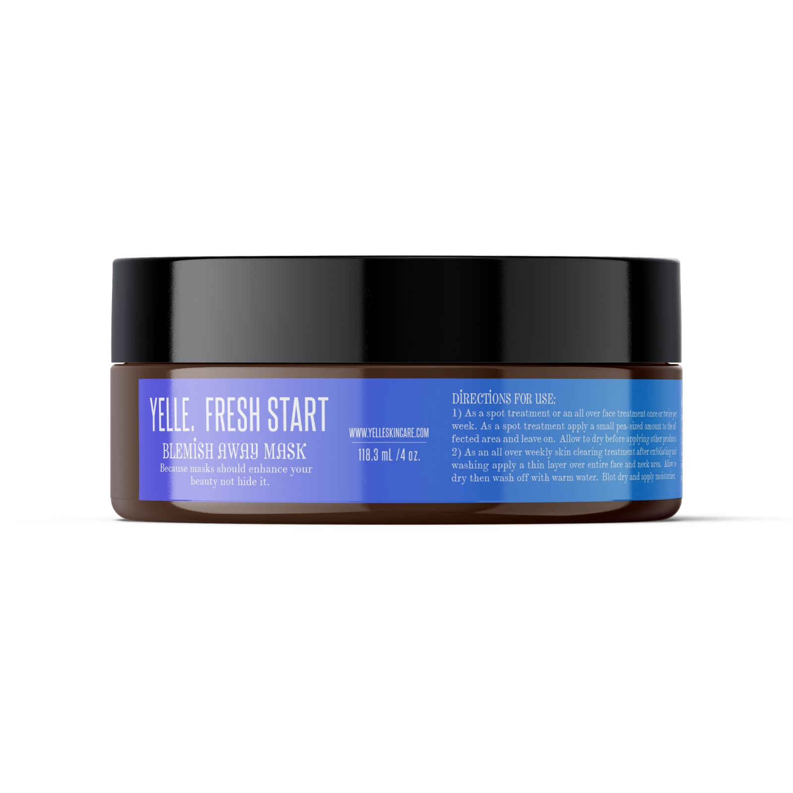 Yelle Skincare  Fresh Start Blemish Away Acne Treatment Mask  Mattifying Face Mask with Witch Hazel, Tea Tree & Organic Herbal