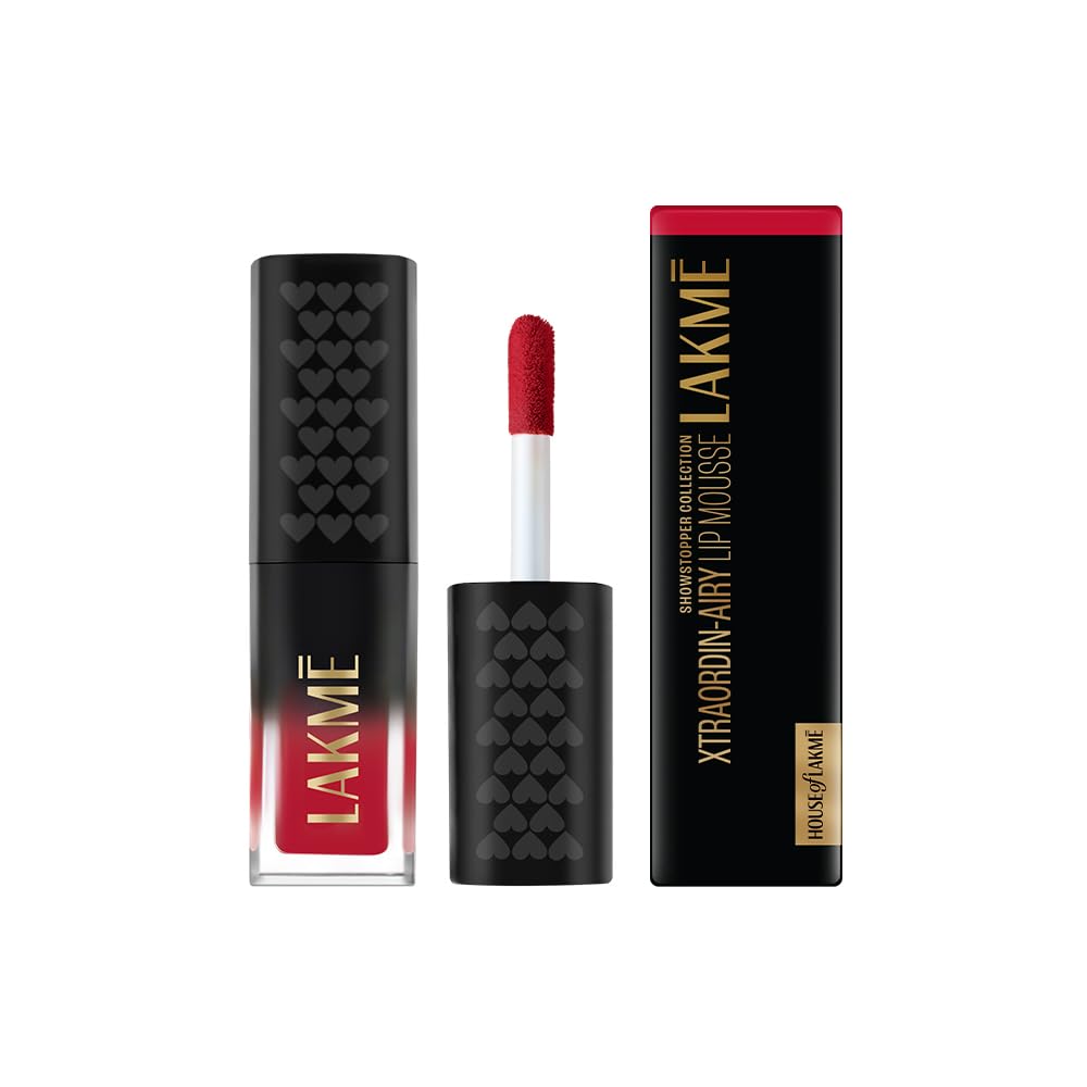 Lakme XtraordinAiry Lip Mousse, Velvet Matte Finish, With AirLight Texture, Enriched With Cocoa Butter For Nourished & Moistur