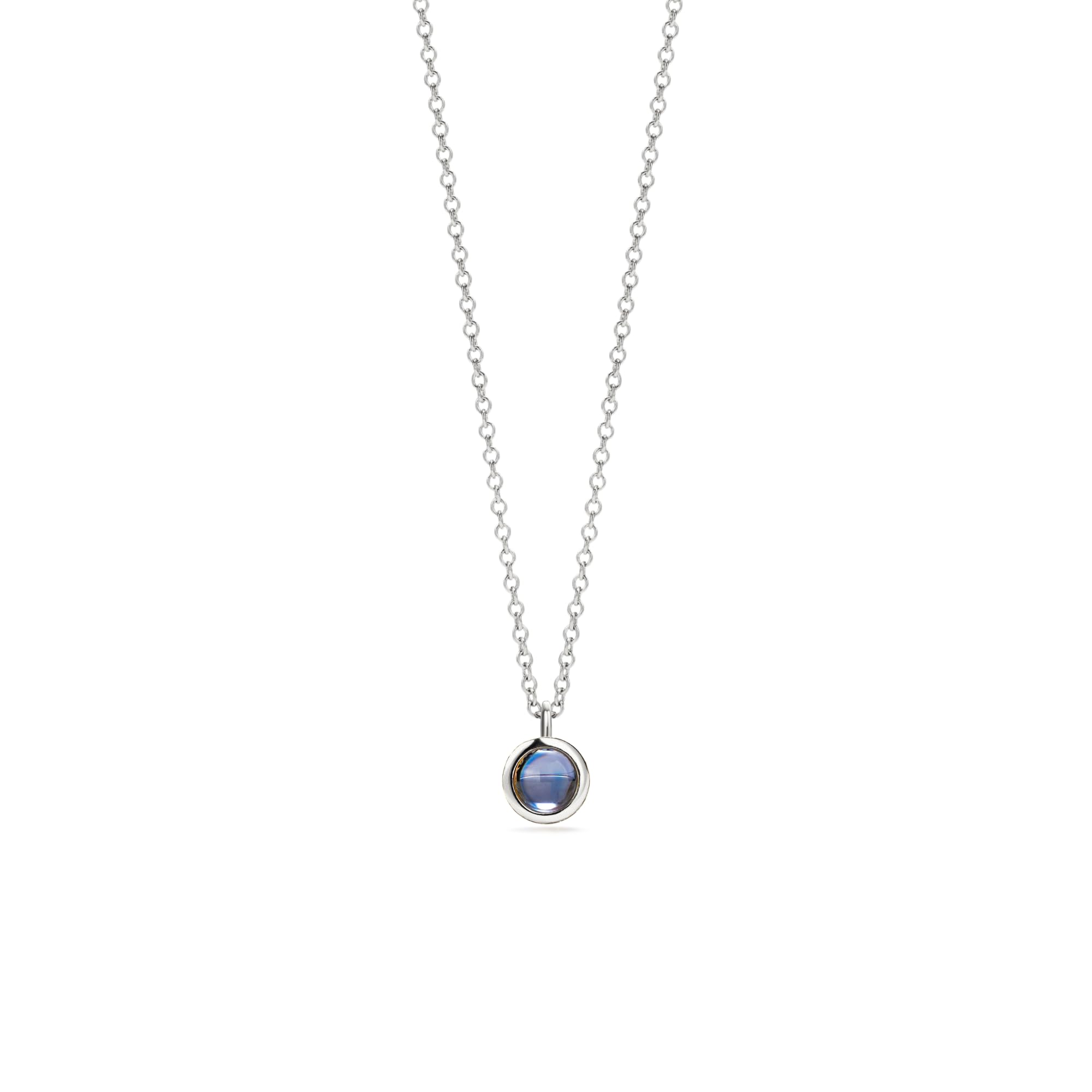PERIMADE Custom Photo Necklace Personalized Picture Projection Pendant for Women, Customized Sterling Silver Round Pendant Circl