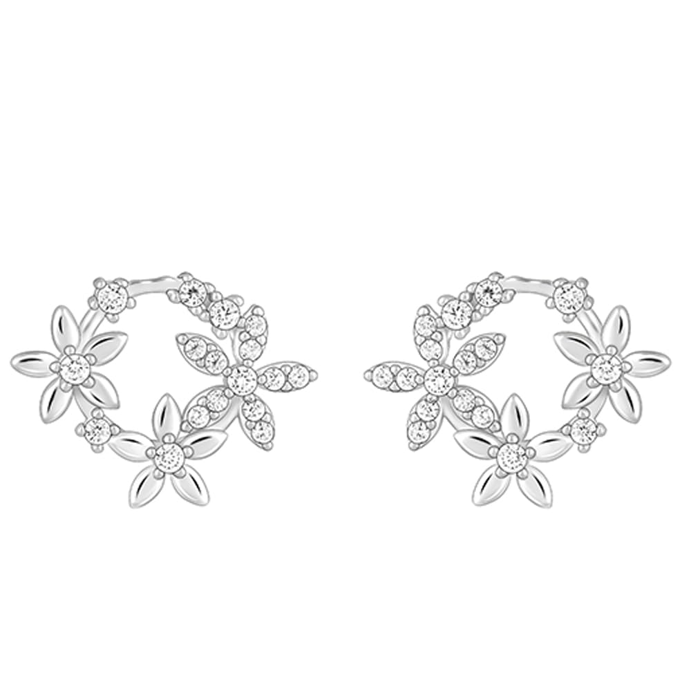 GIVA 925 Silver Flower Wreath Stud Earrings | Rakhi Rakshabandhan Gift for Sister Bhabhi, Gifts for Women & Girls |With Certific