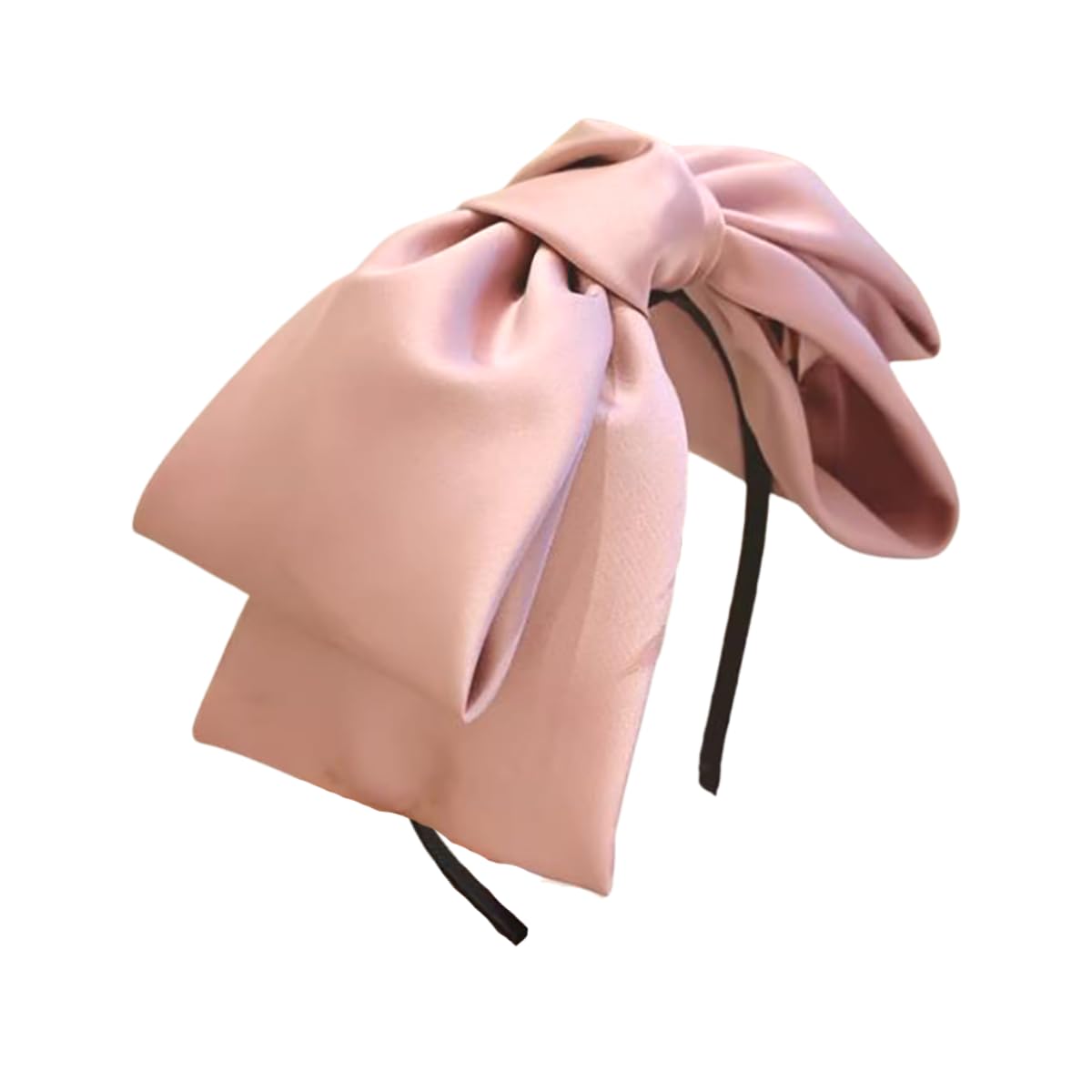 AIUPUOC Pink Hairband, Big Bow Hair Accessories for Women Girls, for Styling Hair, Fashion Hoop, 1Pcs