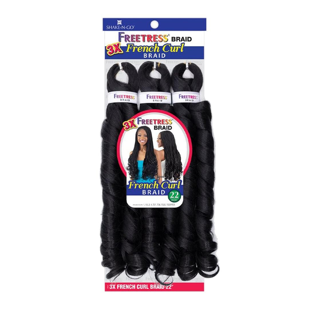 Freetress 3X French Curl Braid 22'' (5 Pack, 1)