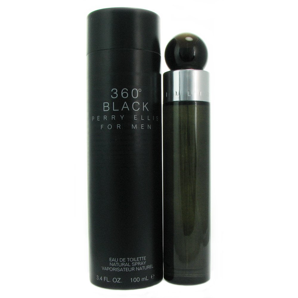 Perry Ellis 360 Black By Perry Ellis Eau De Toilette Spray 3.4 Oz