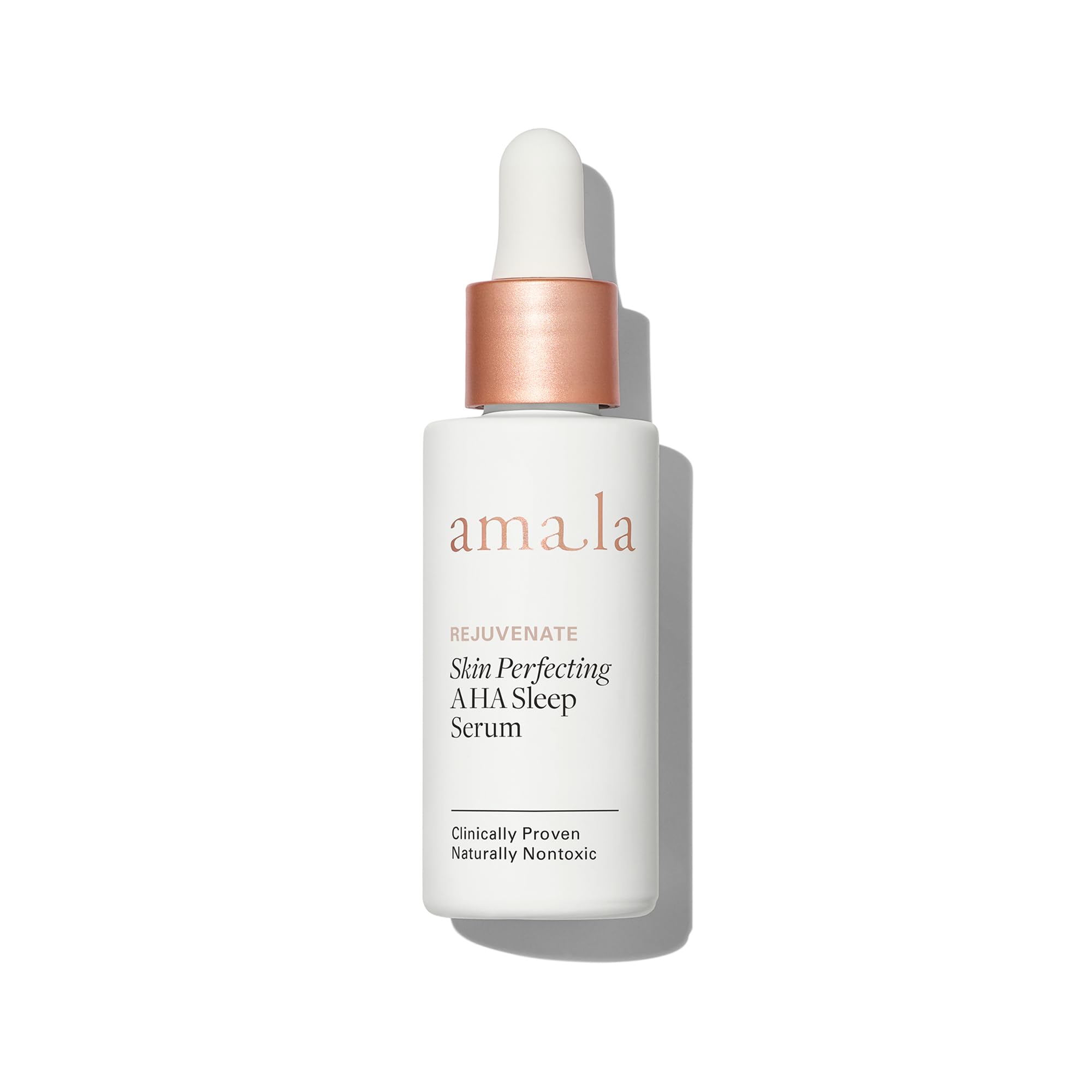 Amala Skin Perfecting Aha Sleep Serum. Resurface Texture & Visibly Smooth Fine Lines With 5% Aha Fruit Complex, Gaba Amino Acids